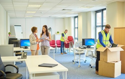 Commercial office moving and packing service